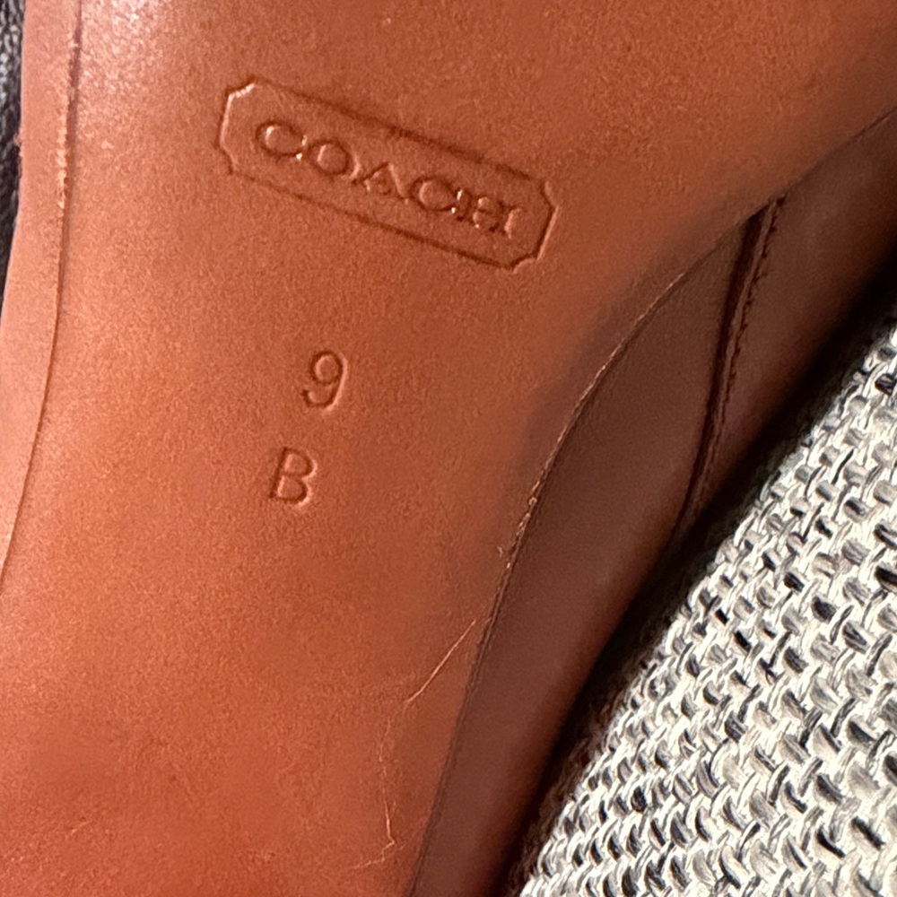 Coach Women's camel brown Leather Fold-Over Ankle Boots - Picture 10 of 10